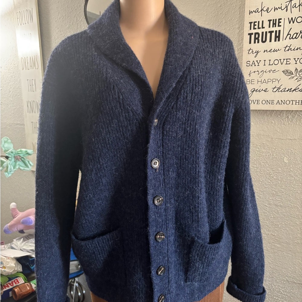 Men's Classic Navy Cardigan